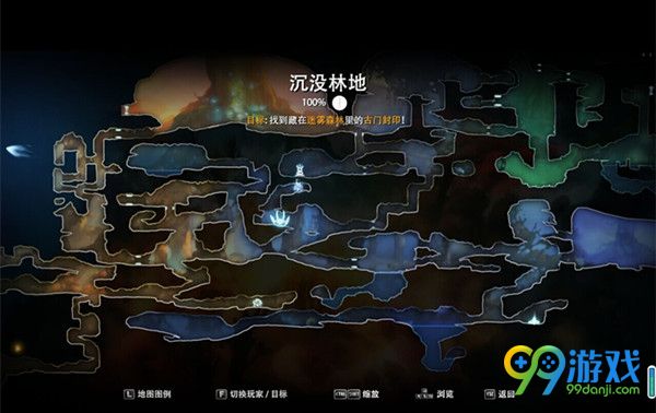 森林地图按什么_森林地图一览_森林之子地图