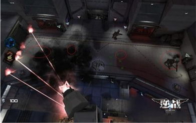 磁球发光的霓虹灯 